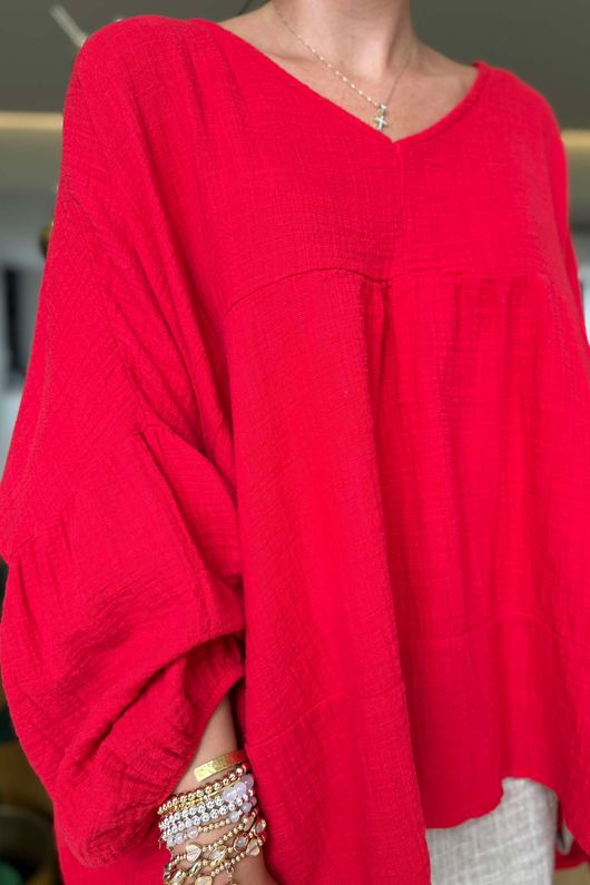 Made in Italy Santos Artist Smock Salsa